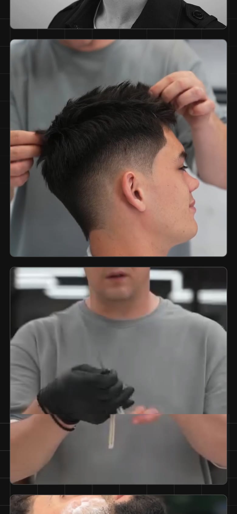 Мобильная версия сайта mens-cut-barber.vercel.app, экран 3